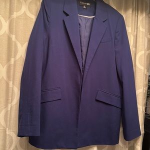 Blue forever 21 women’s blazer - size L